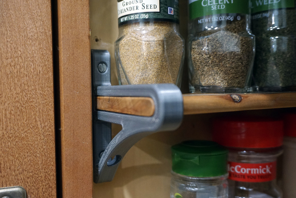 Miniatura 4 do modelo 3D Small shelf bracket