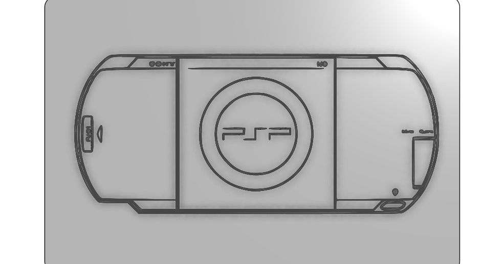 Sony PSP Art Back by nightfallvt | Download free STL model | Printables.com