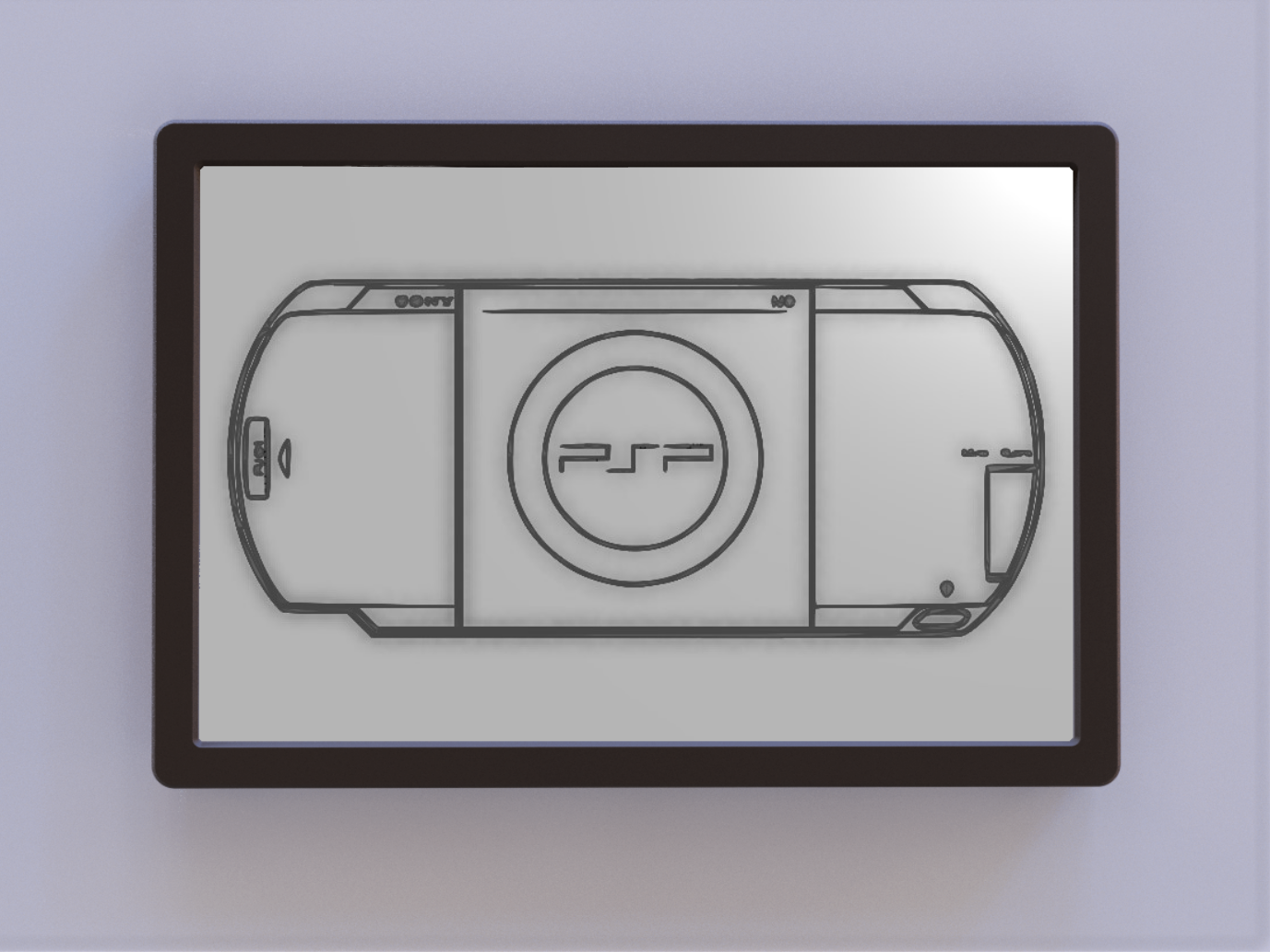 Sony PSP Art Back by Ken Mills | Download free STL model | Printables.com