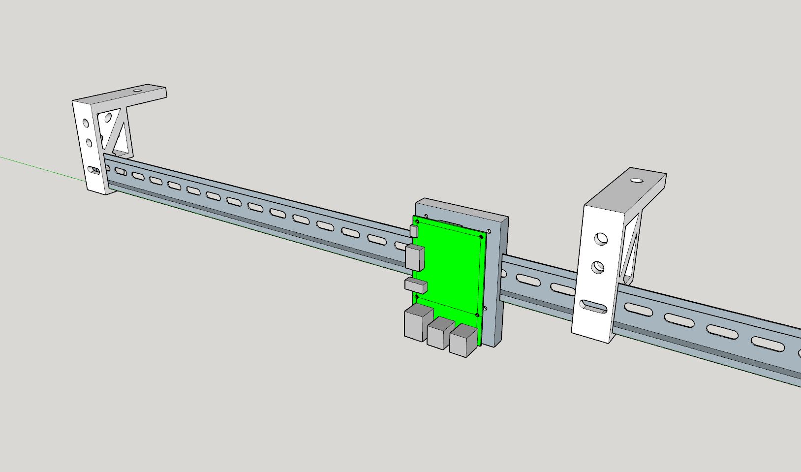Din Rail Mount for Raspberry Pi by vorby Download free STL model