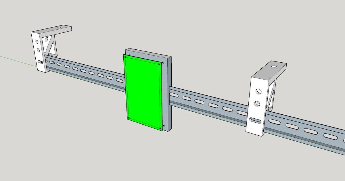 Din Rail Mount for Pine64 by vorby | Download free STL model ...