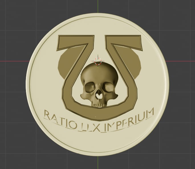warhammer 40k coin 3D model