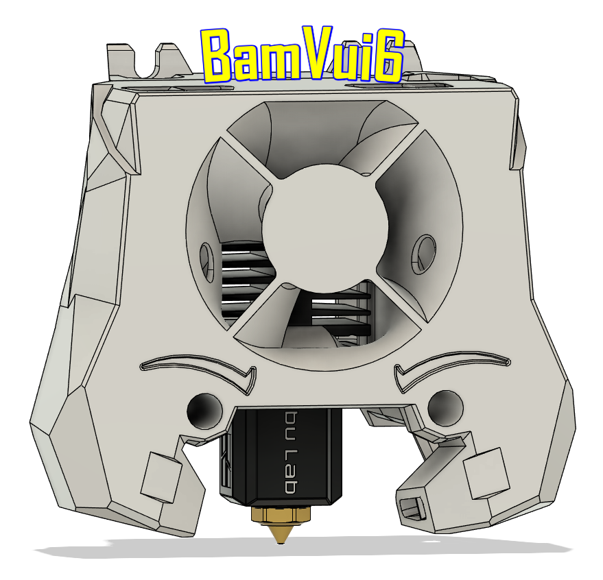 BamVui6 - Bambulab Toolhead Mount for Stealthburner