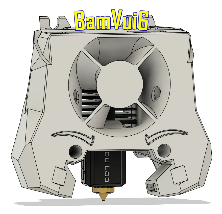 BamVui6 - Bambulab Toolhead Mount for Stealthburner by Brooks