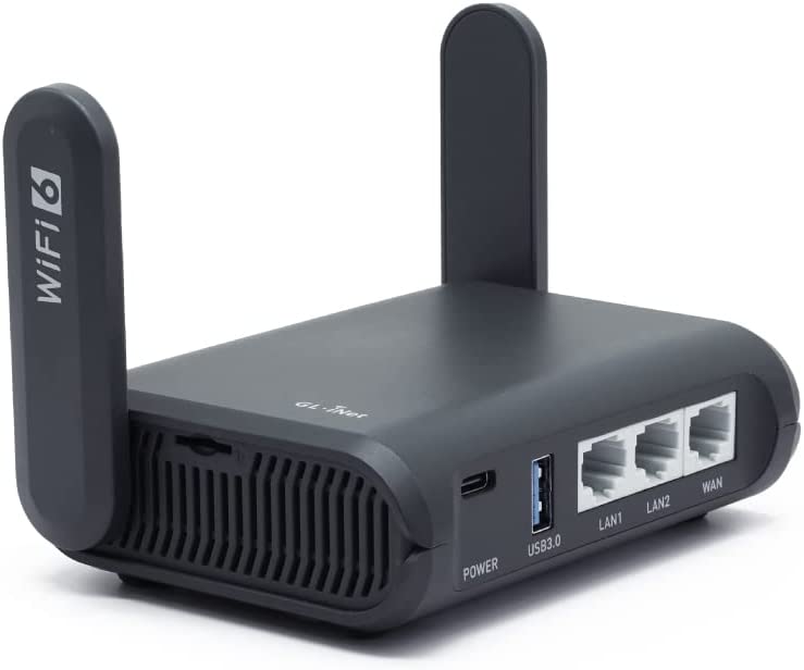 GL iNet Slate AX Wall Mount w Fan