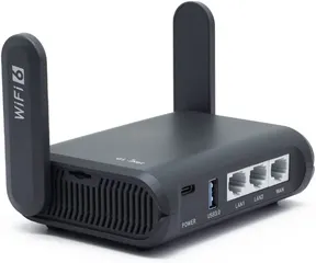 GL iNet Slate AX Wall Mount w Fan