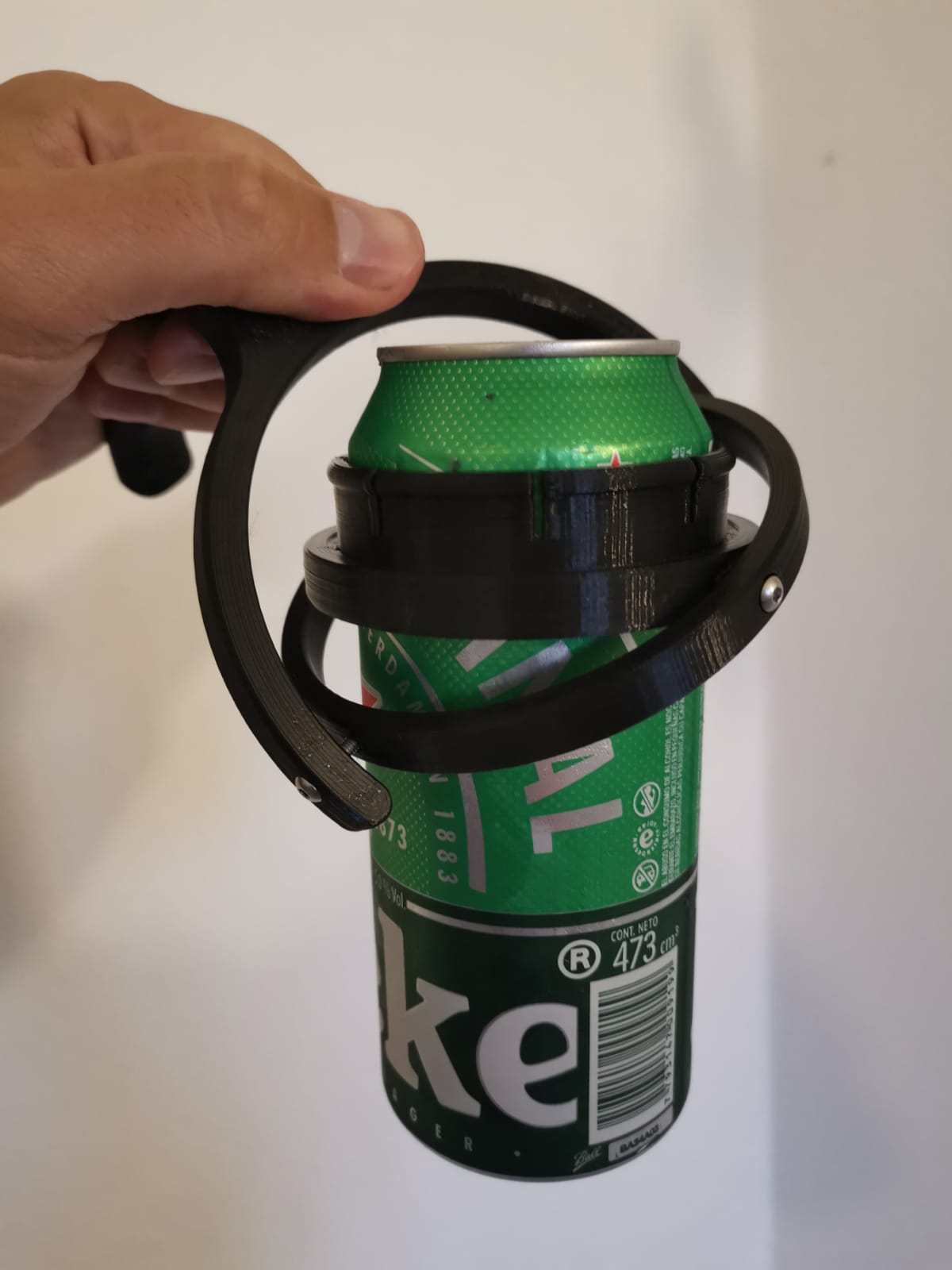 Gyroscopic can holder with handle 3D model thumbnail
