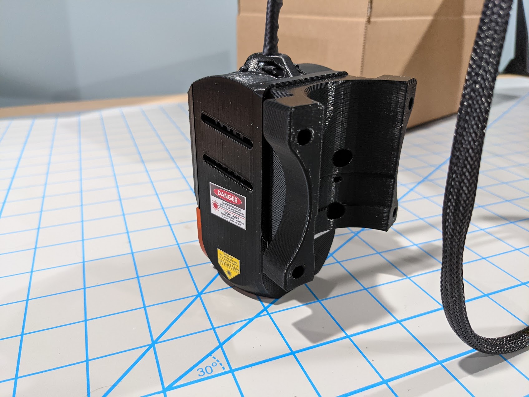 MPCNC Primo 55mm Spindle Jtech 7W Laser Mount by Verris