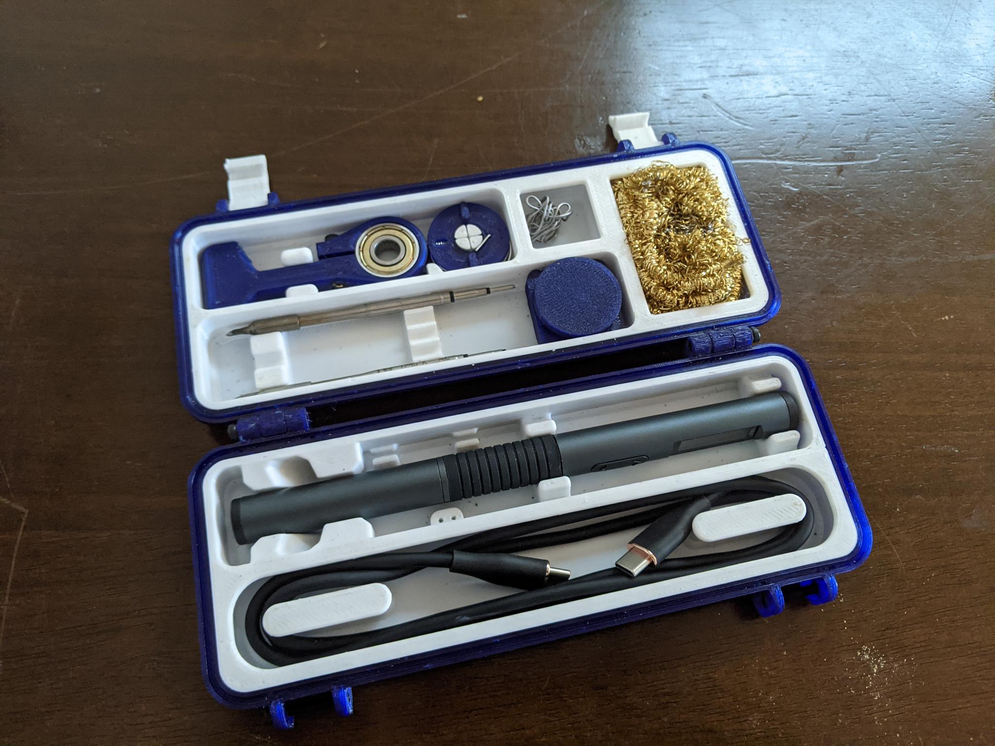 Alientek T80P Soldering Iron and USB Cable Insert Rugged Case