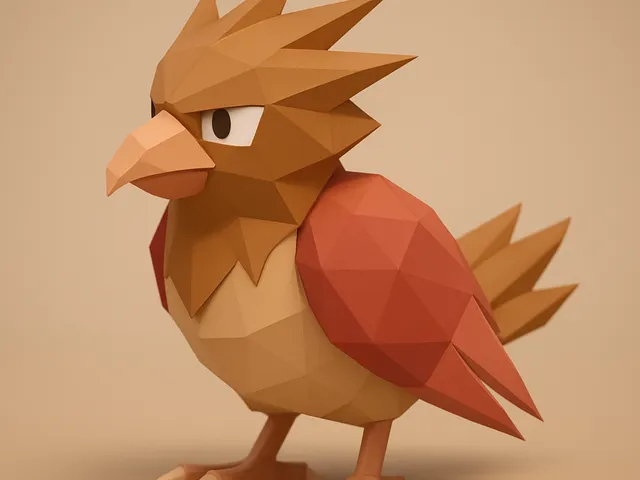 #021 Spearow – Low Poly Pokémon