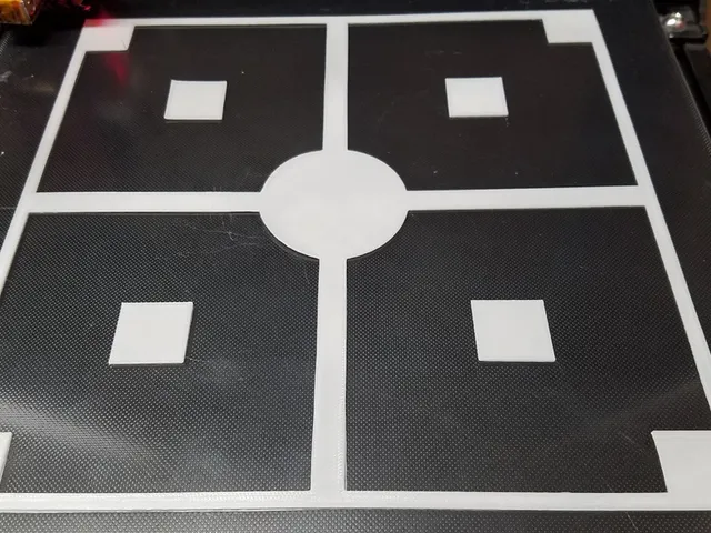 250mm x 250mm Bed Level Test