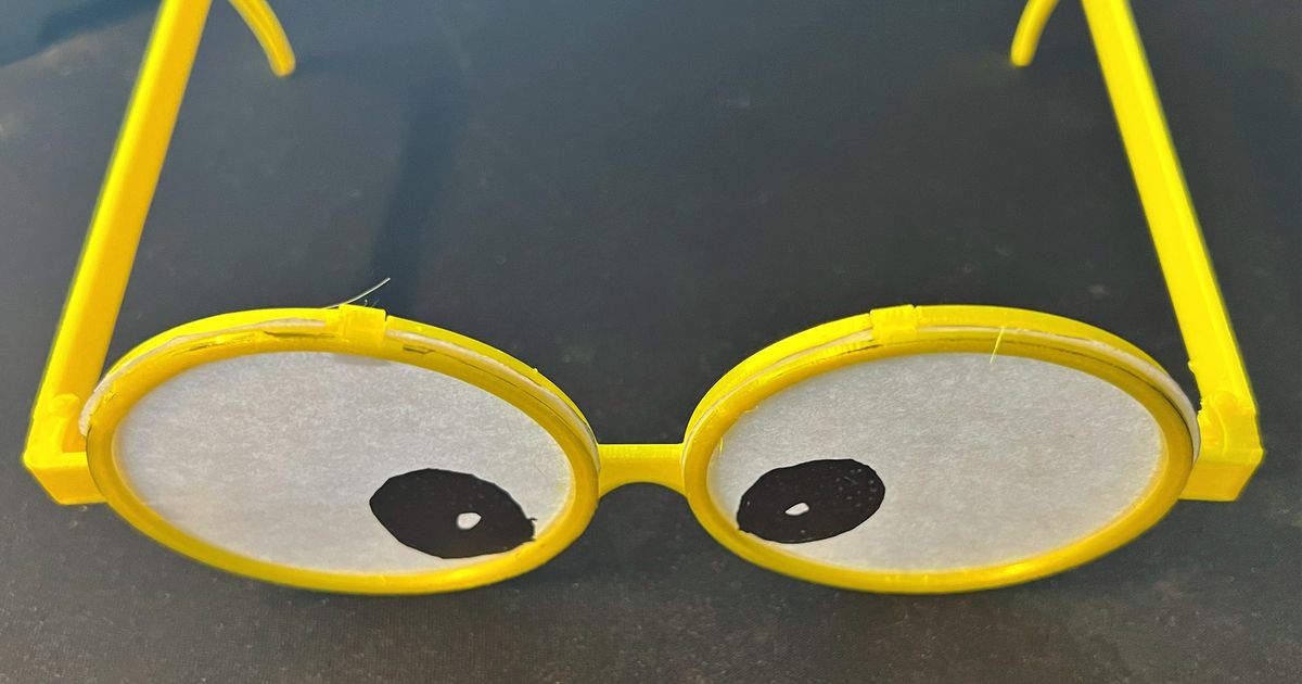 Free 3D file Googly Eye Glasses For Minimus 👁️・3D printable design to  download・Cults