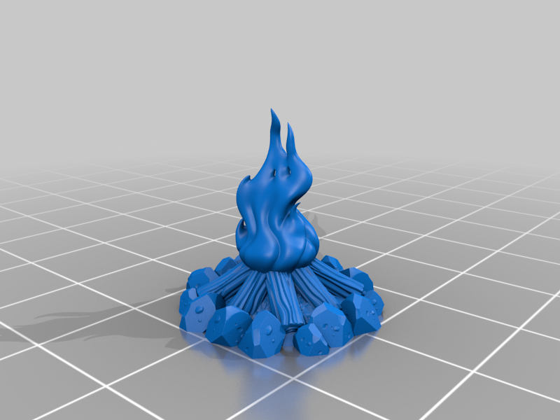Miniatura 2 do modelo 3D Bonfire