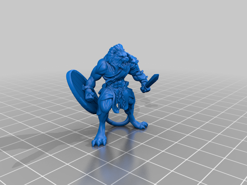Miniatura 3 do modelo 3D Tabaxi gladiator