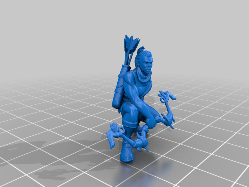 Miniatura 2 do modelo 3D Orc archer