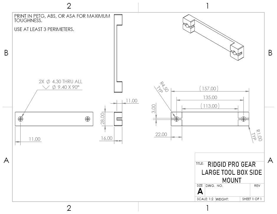 Ridgid Pro Gear Large Tool Box side mounts by humming Download free