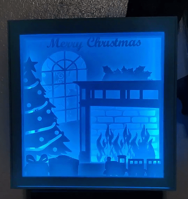 Miniatura 2 do modelo 3D Christmas Shadow Box Display