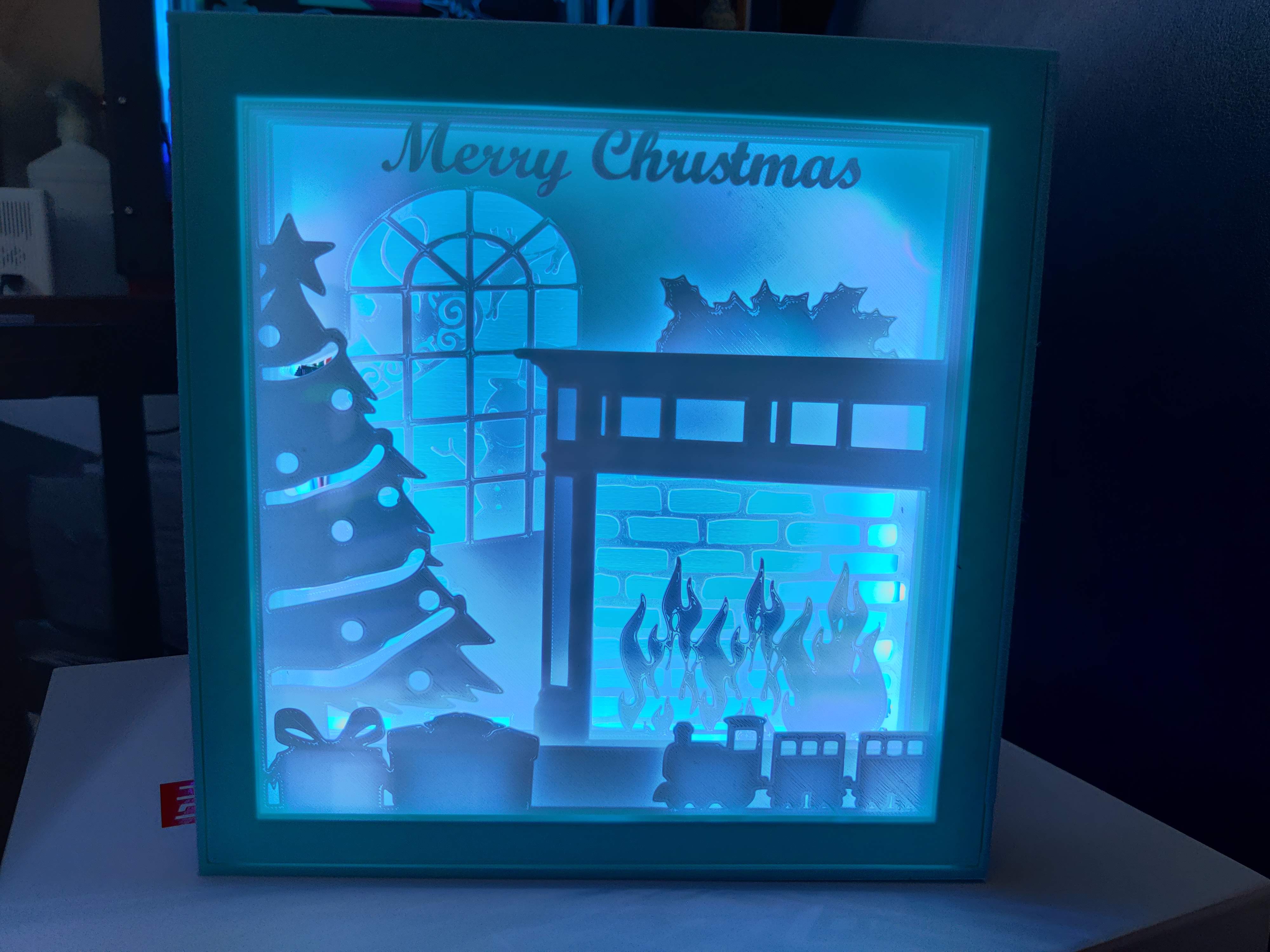 Miniatura 4 do modelo 3D Christmas Shadow Box Display