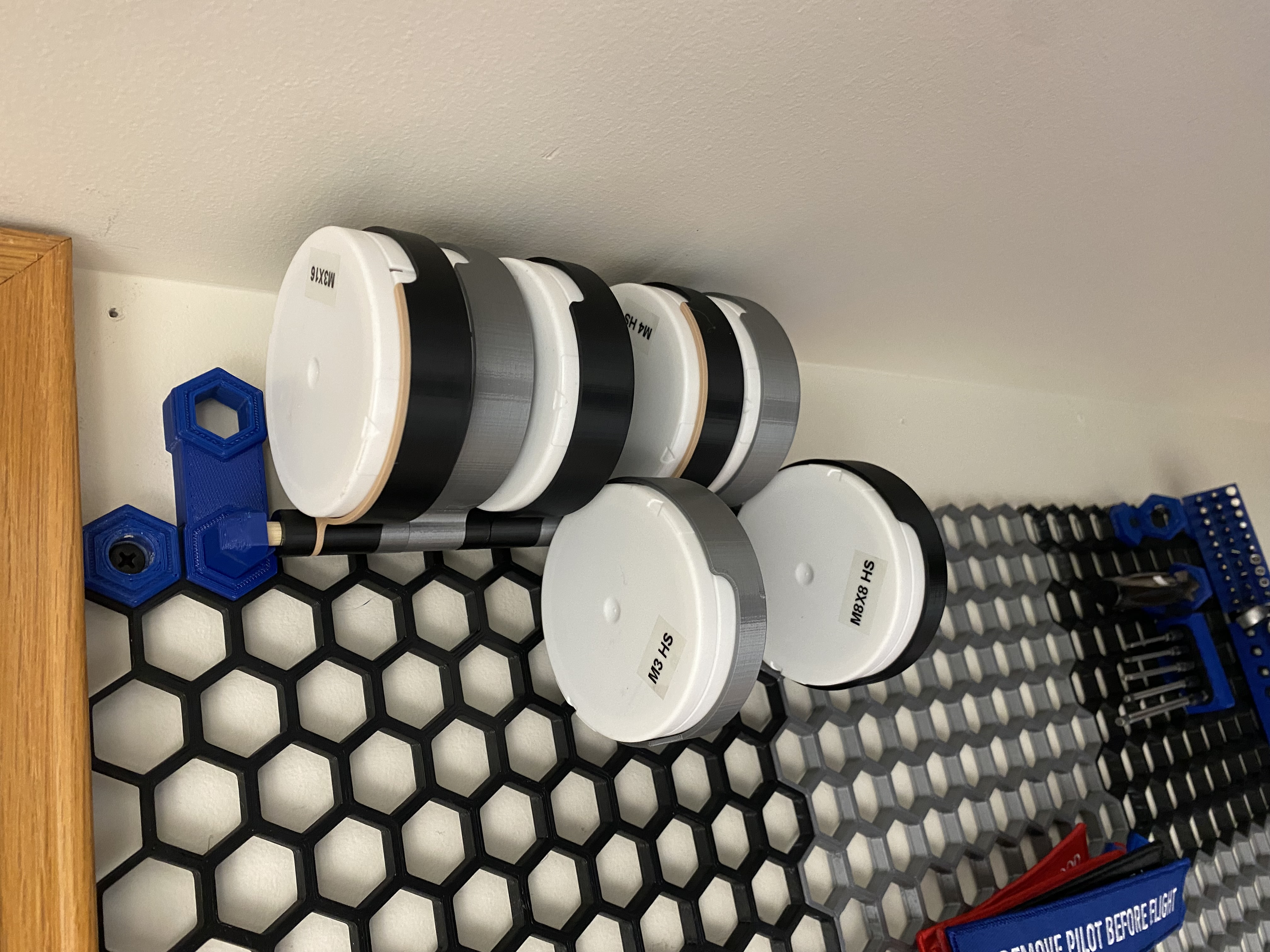 ZYN Stacking Organizer for Honeycomb Wall.