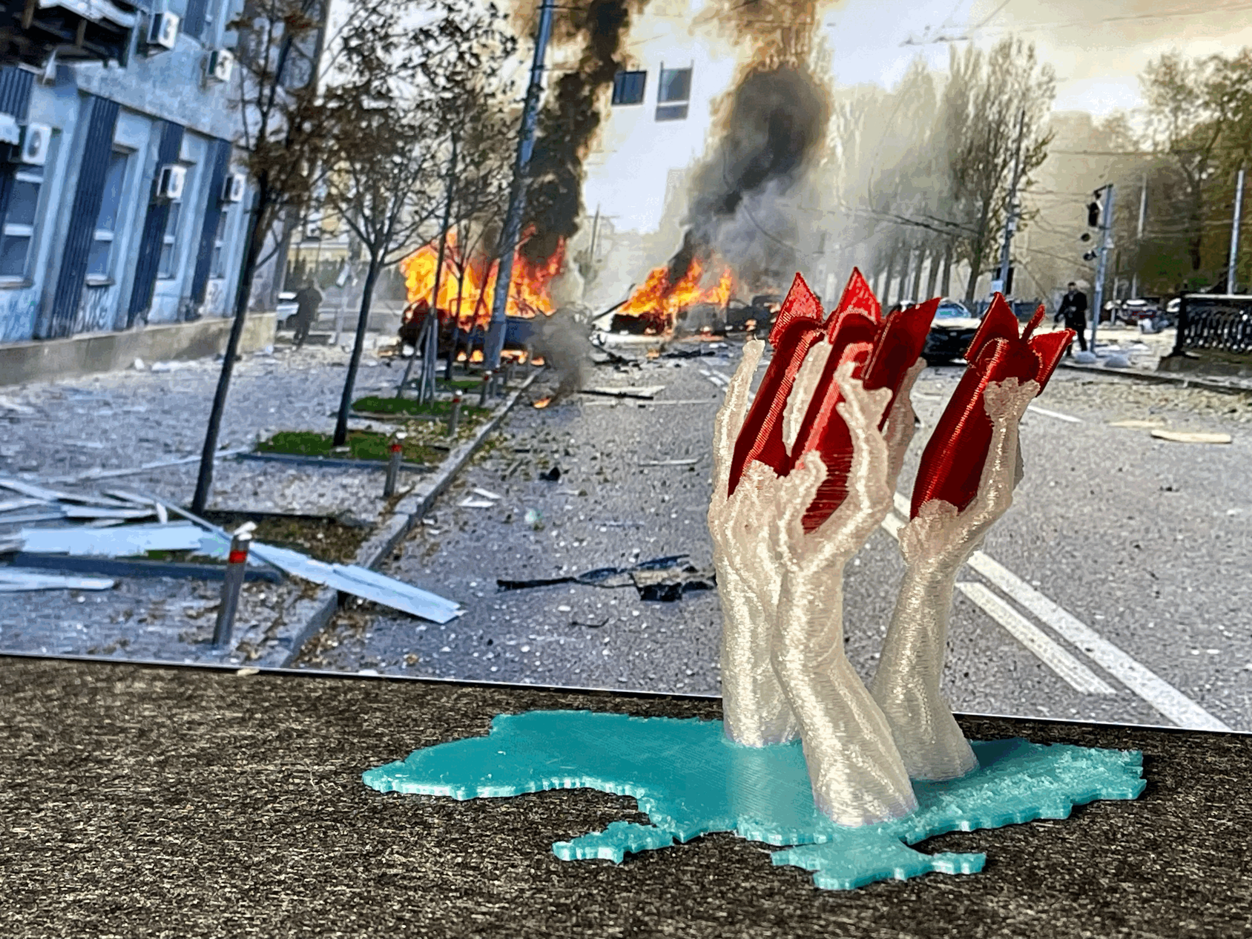 Ukraine Under the Missile Attack Organic Support