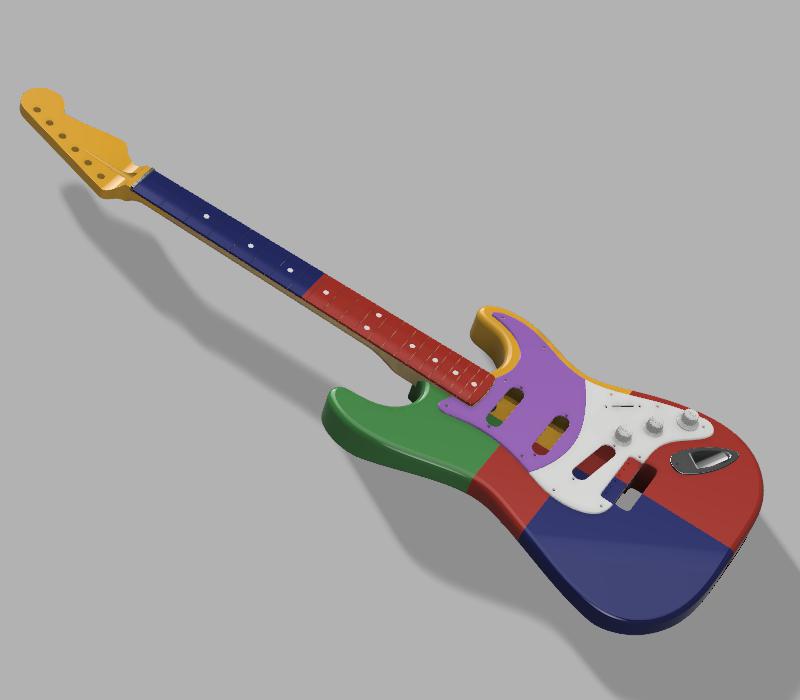 Electric guitar Fender Stratocaster FULL SIZE by giuliancol Download