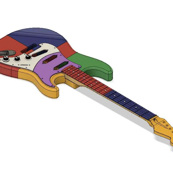 STL file ELECTRIC GUITAR : FENDER STRATOCASTER ⚡・3D print design to  download・Cults