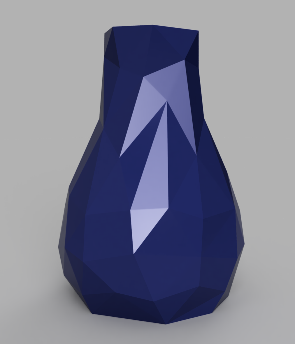 Low Poly Vase von print.tech3d Kostenloses STLModell herunterladen