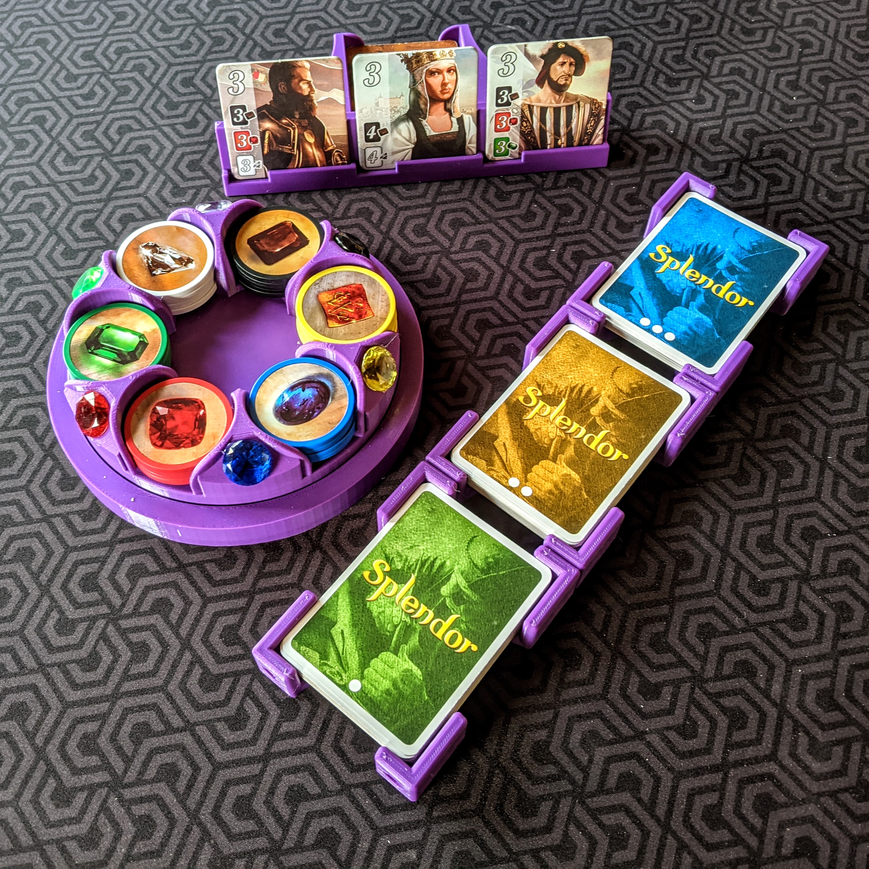 Splendor Gem Tray, Lord Holder and Card Holder