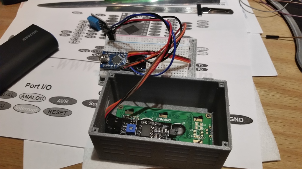 Humidity and Temp Display by TN | Download free STL model | Printables.com