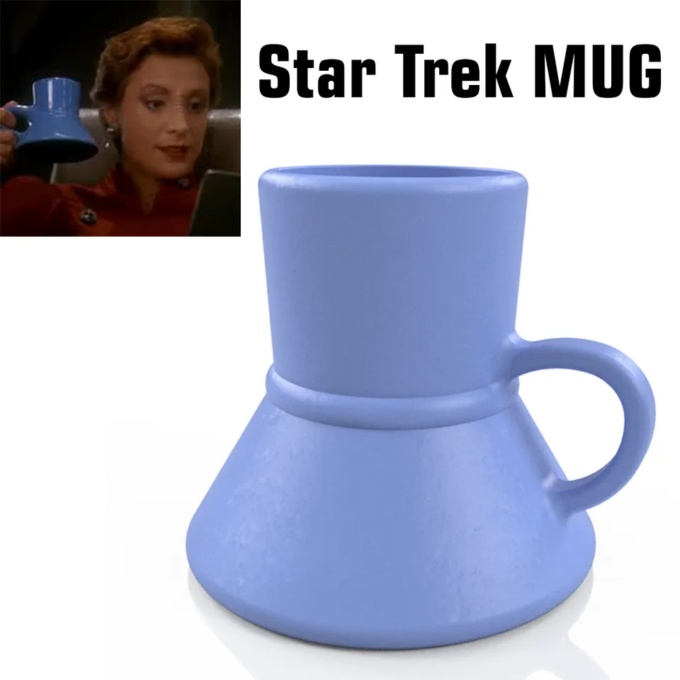Star Trek Deep Space Nine Kiras Raktagino mug by Maksim Goloburda, Download free STL model