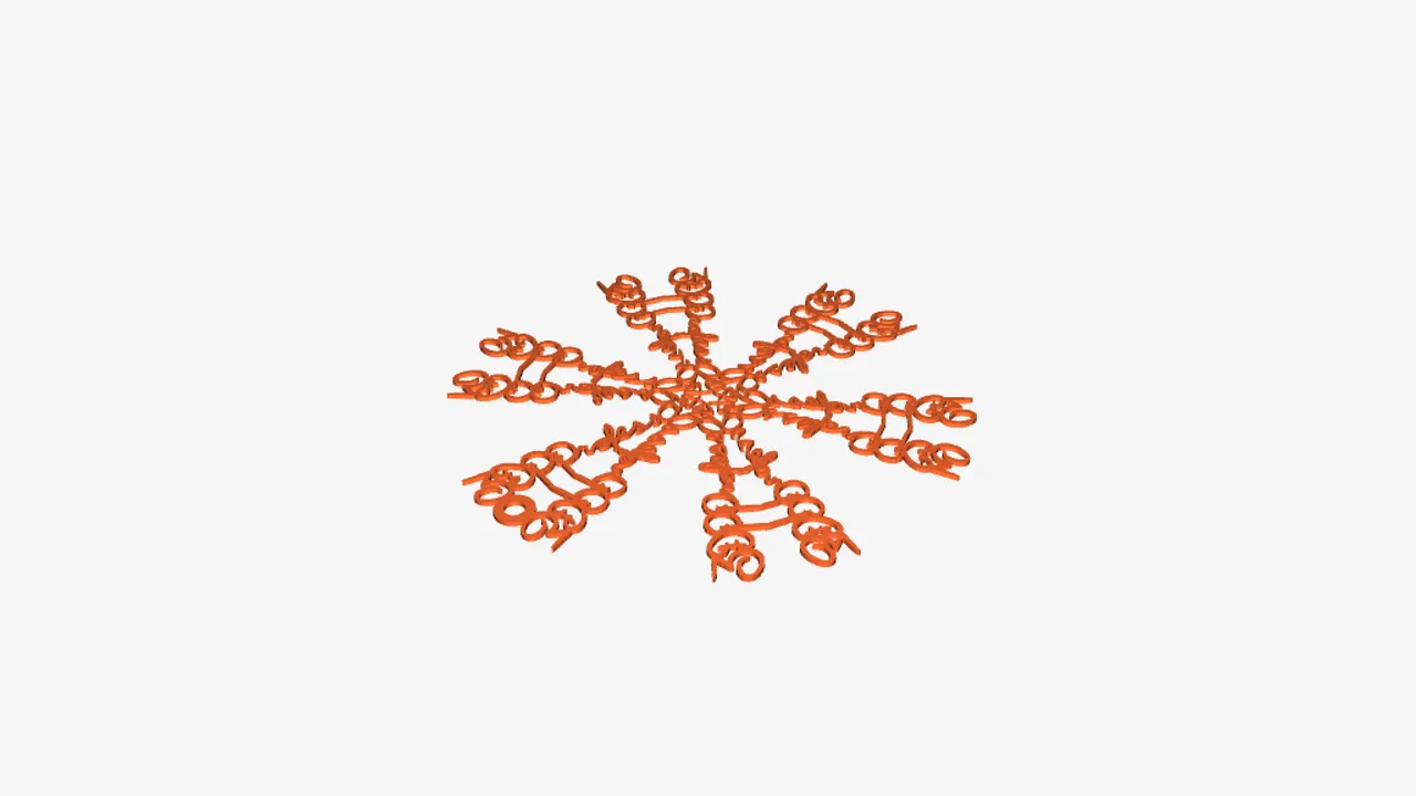 Free STL file Simple Snowflake Decorations ❄️・3D print object