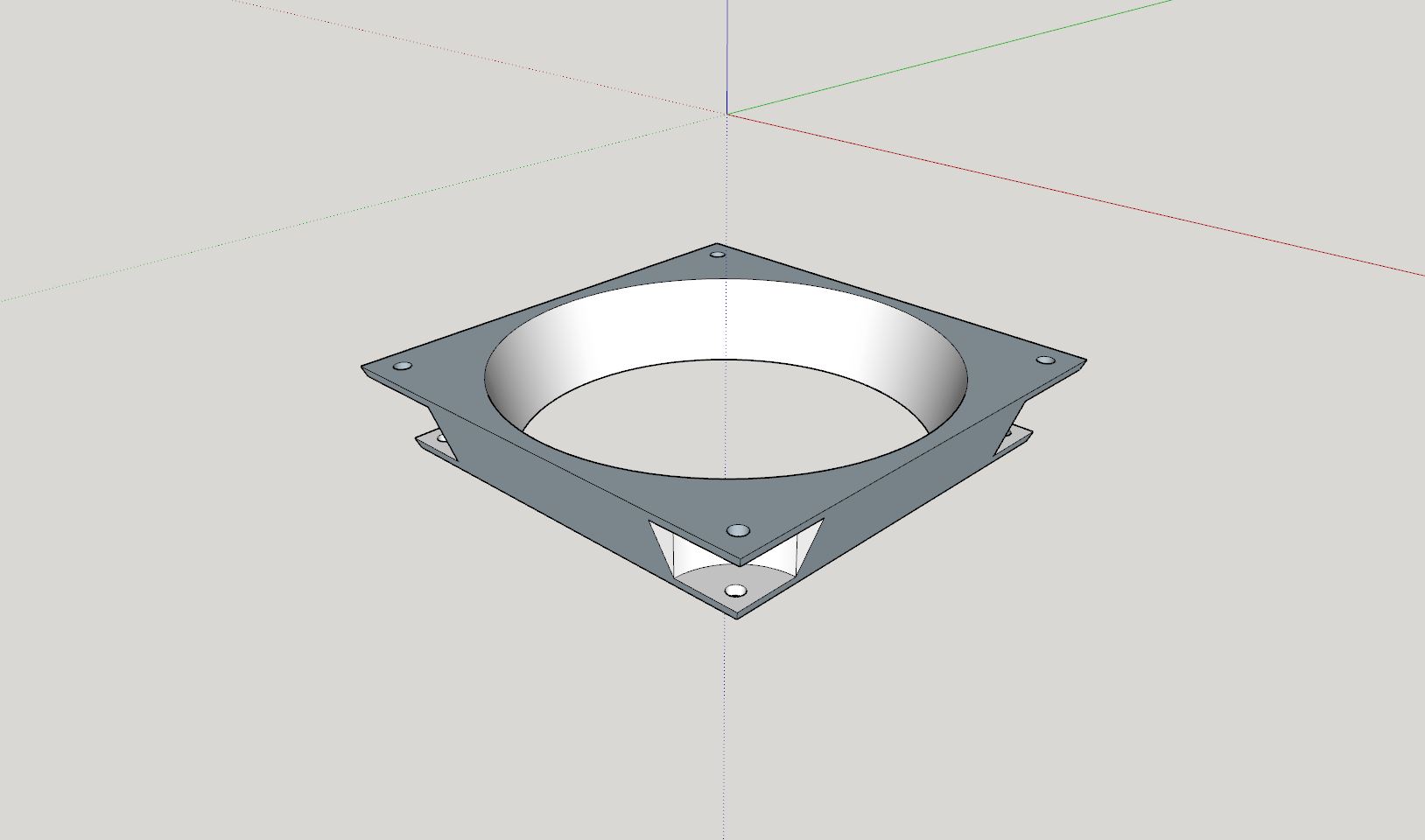 140mm fan to 120 mm fan adapter (tapered) by vorby | Download free STL ...