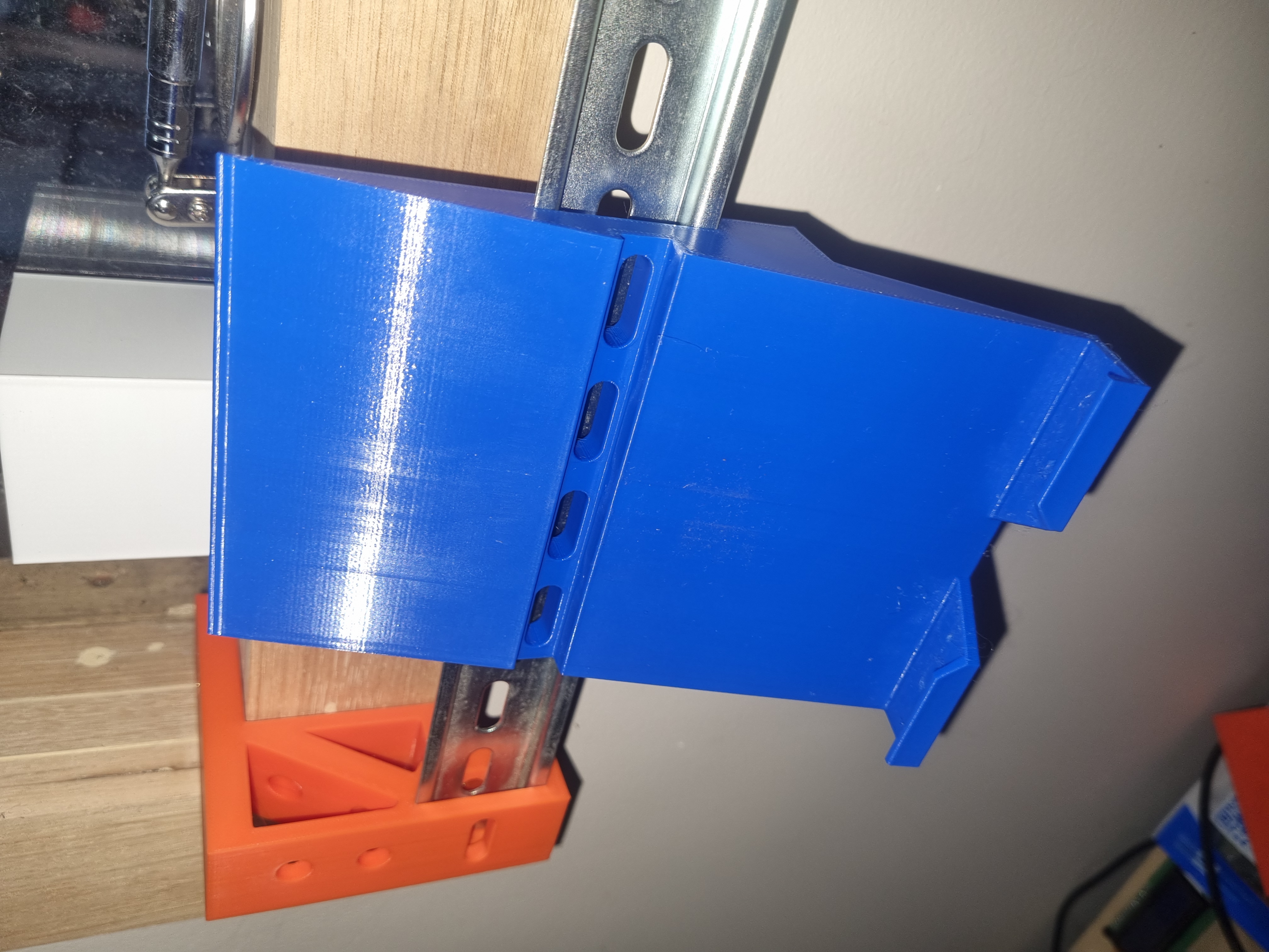 Din Rail Mount Phone Holder