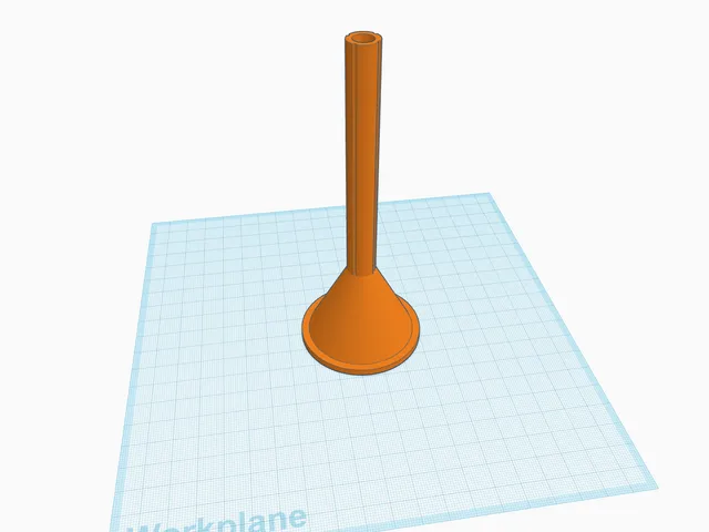 Funnel for forming thin sausages in sheep's intestine