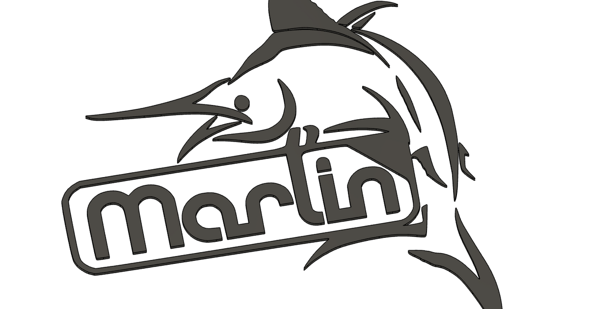 Logo - Marlin, STL & SVG by Tuna | Download free STL model | Printables.com