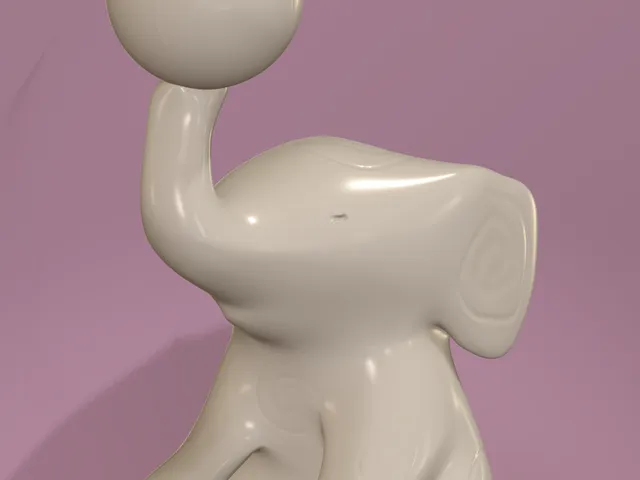 Remix of Cute Low Poly Baby Elephant