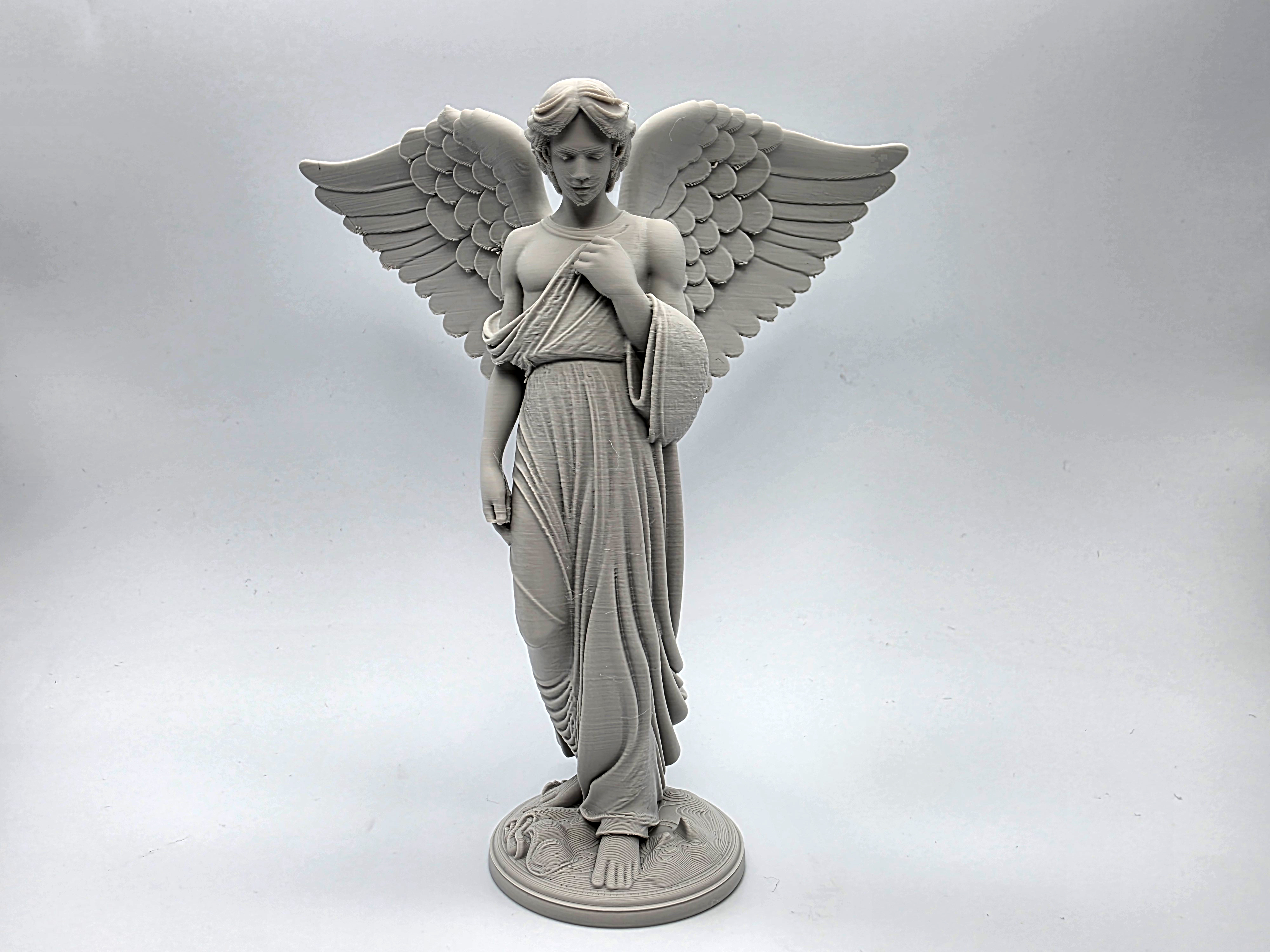 Classical Guardian Angel Sculpture