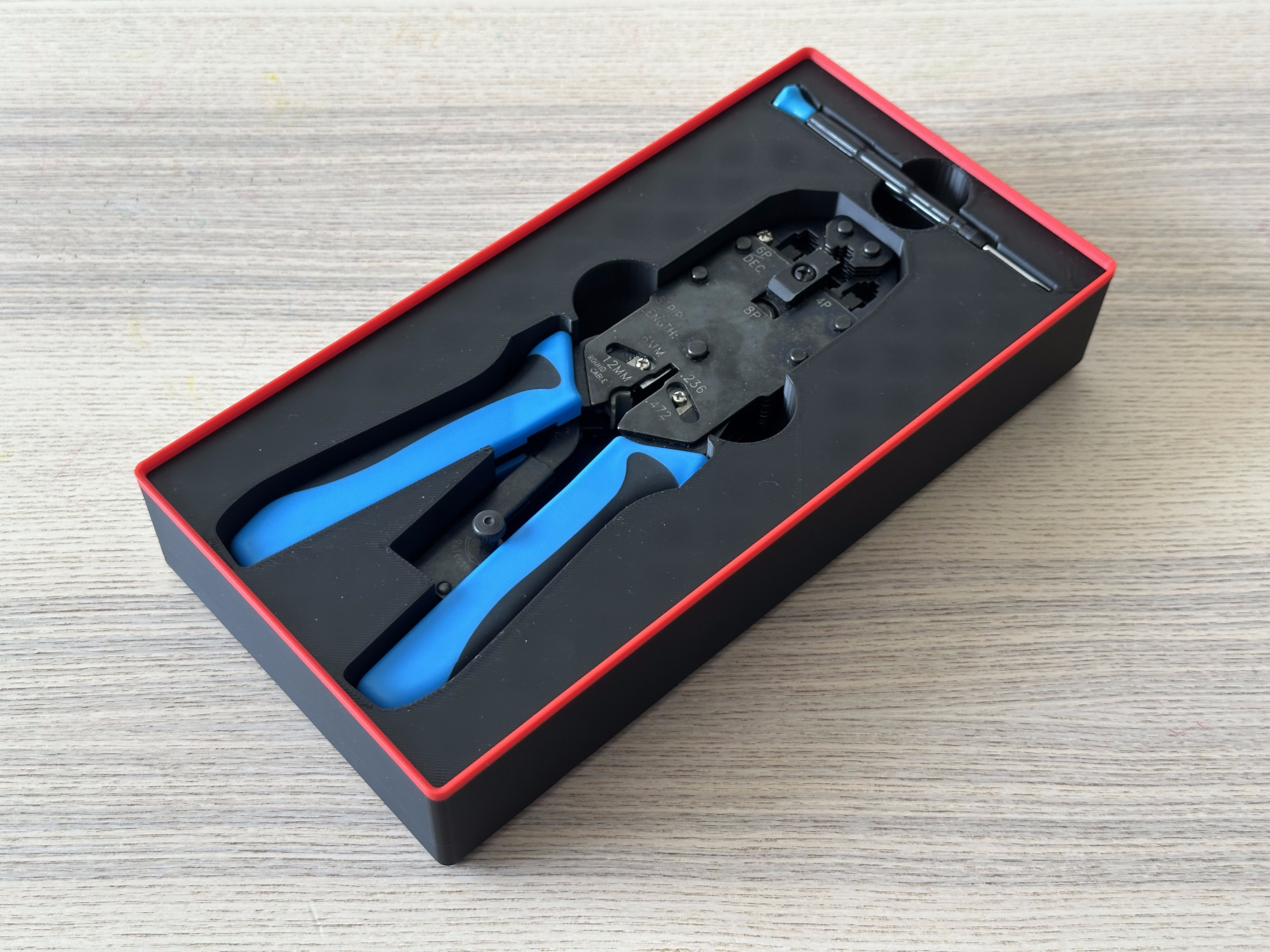 Gridfinity for RJ-45 RJ-11 RJ-12 Crimper tool