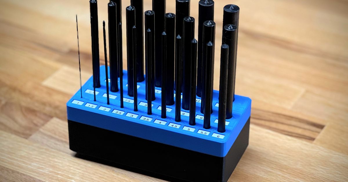 28PC TRANSFER PUNCH SET 3/32" THROUGH 1/2" THREADED DRILLED REAMED HOLES