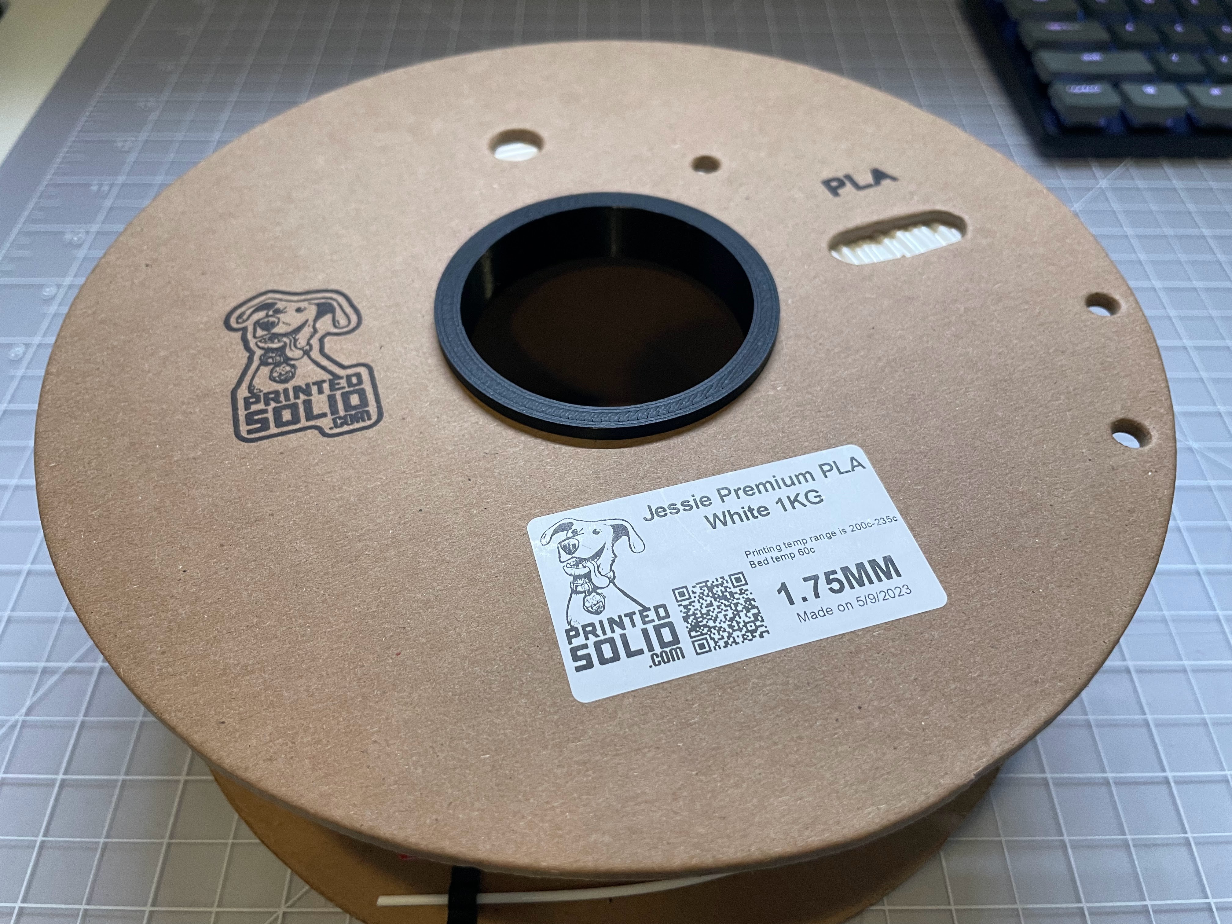 PrintedSolid Jessie Cardboard Filament Spool Filler Spacer Support New Version