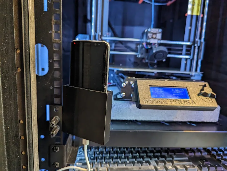 1U Server Rack Phone Mount by Pluto3301 | Download free STL model ...
