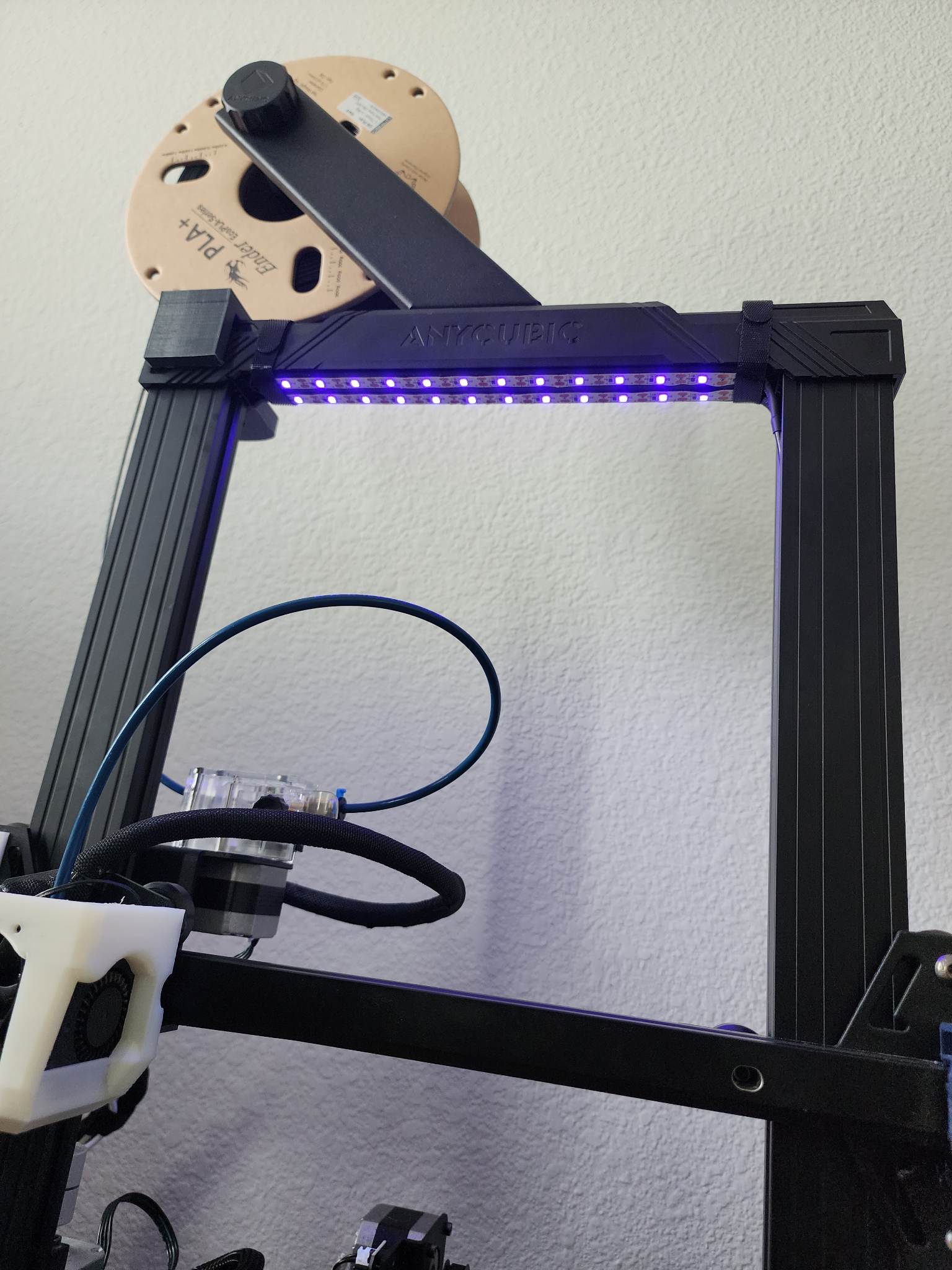 Anycubic Kobra Low Profile 2x LED Strip mount by Tyrannosorceror