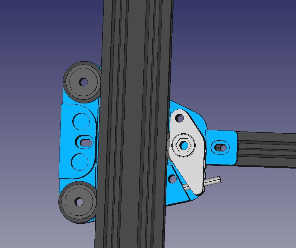 Ender 3 X gantry carriages, without eccentric nuts, self square. by