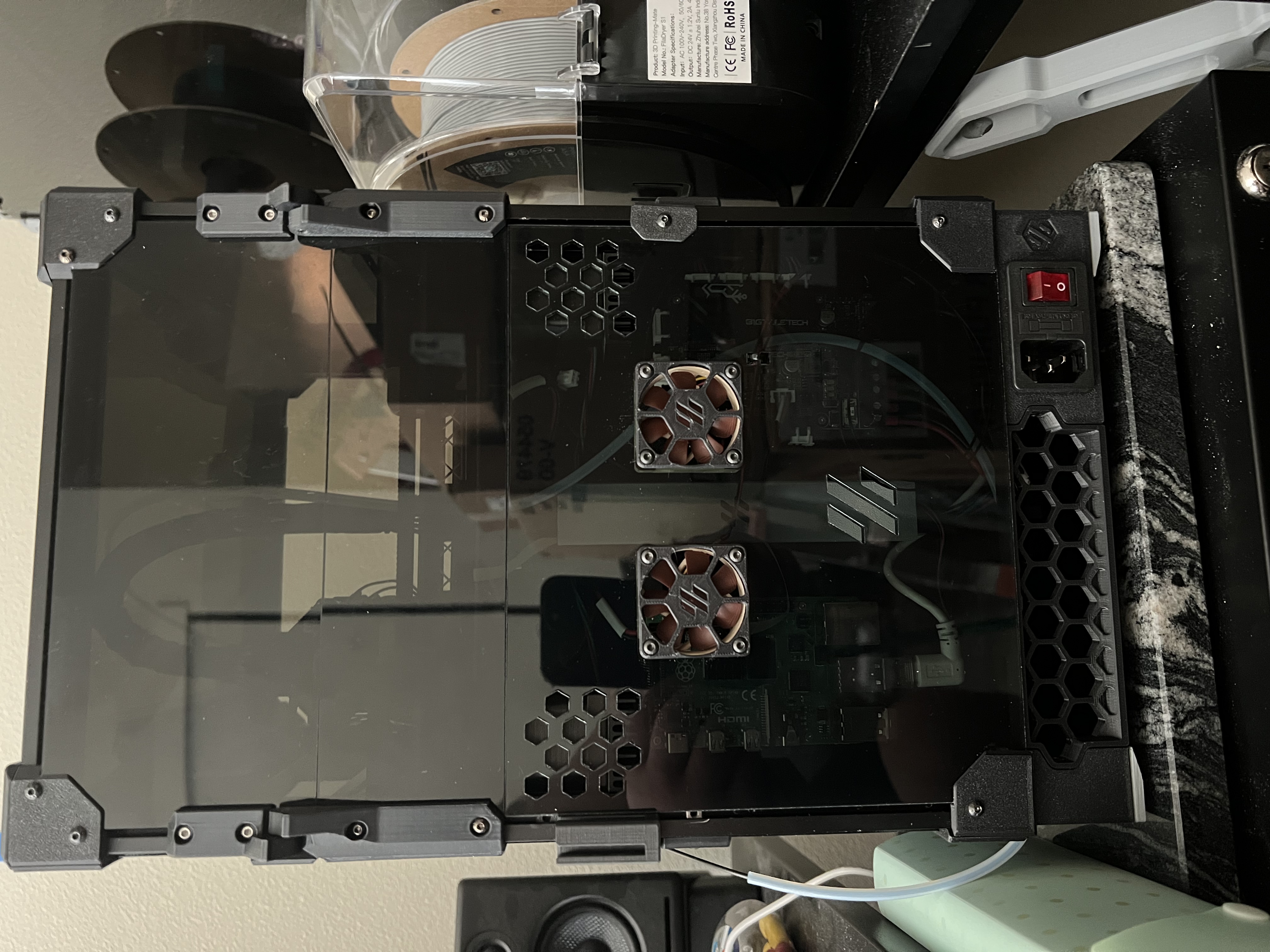 Voron 0.2 rear electronics fan panel