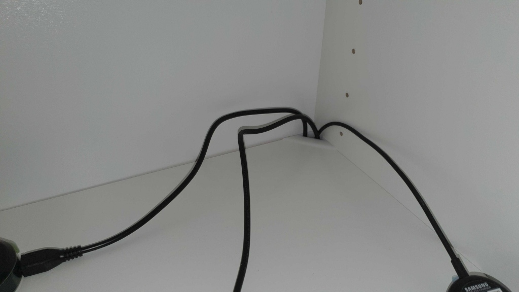 Ikea Billy Shelf pass through corner