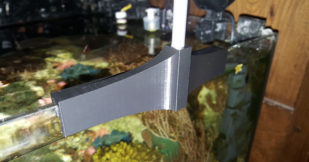 Aquarium light bracket by reivax Download free STL model