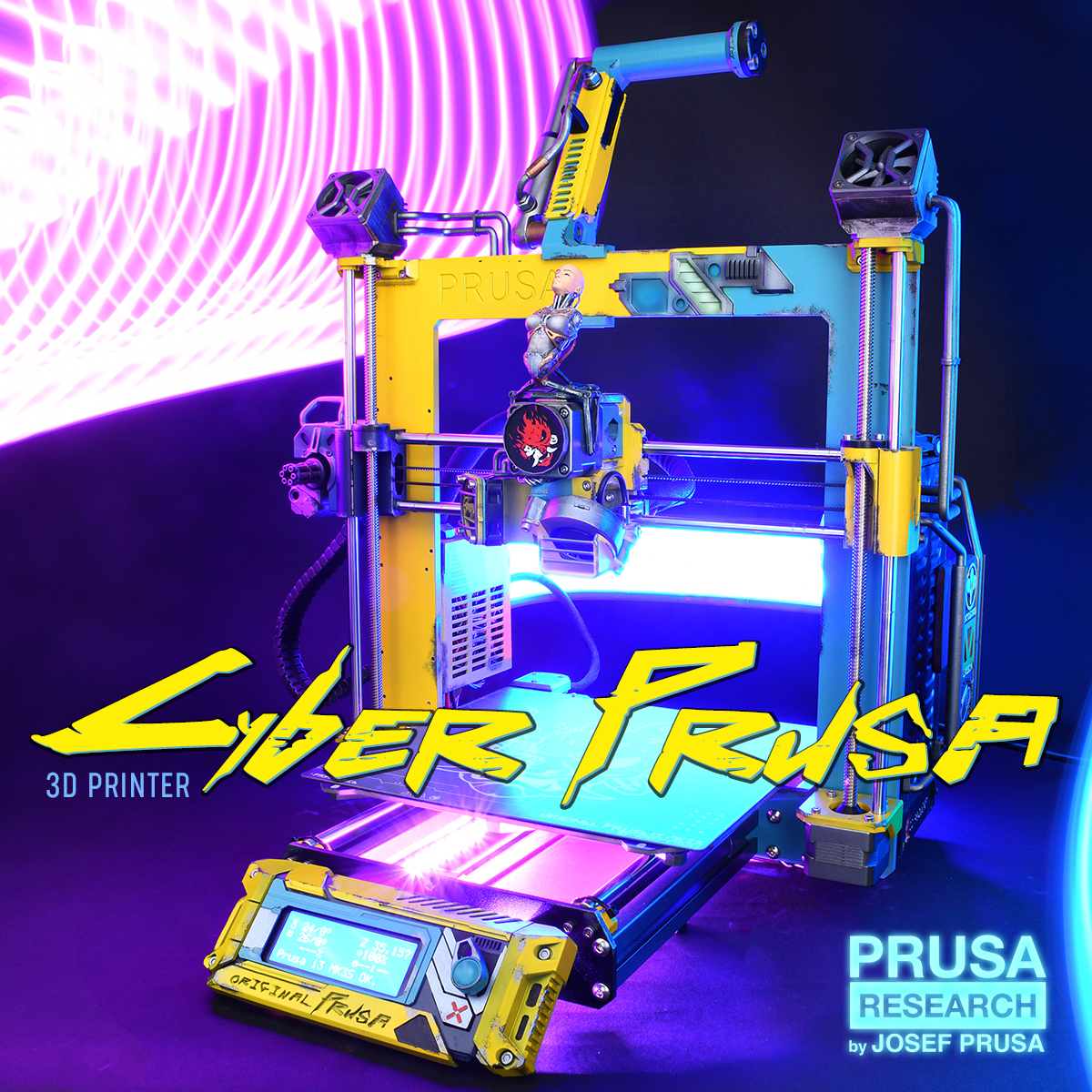 Cyberpunk Prusa i3 MK3S+