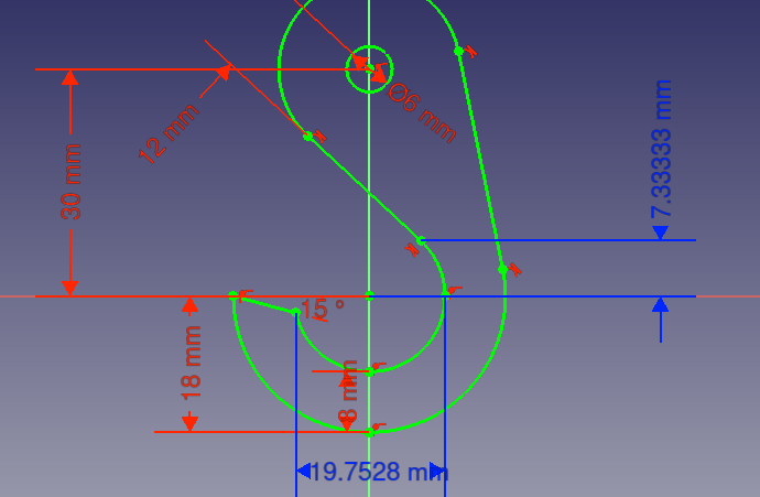 Miniatura 2 do modelo 3D Simple S-Hook with string fixation