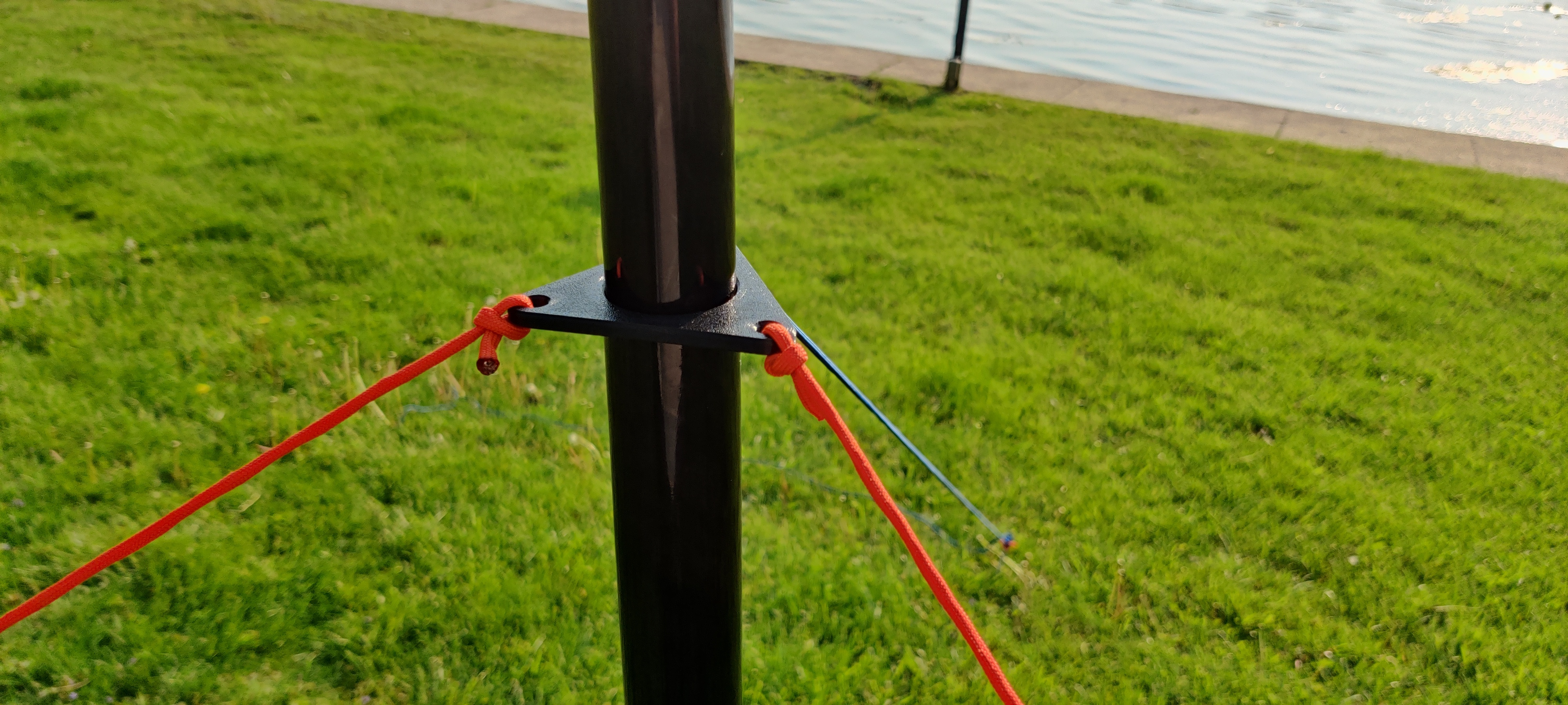 Guy plate for 7m SpiderBeam mast
