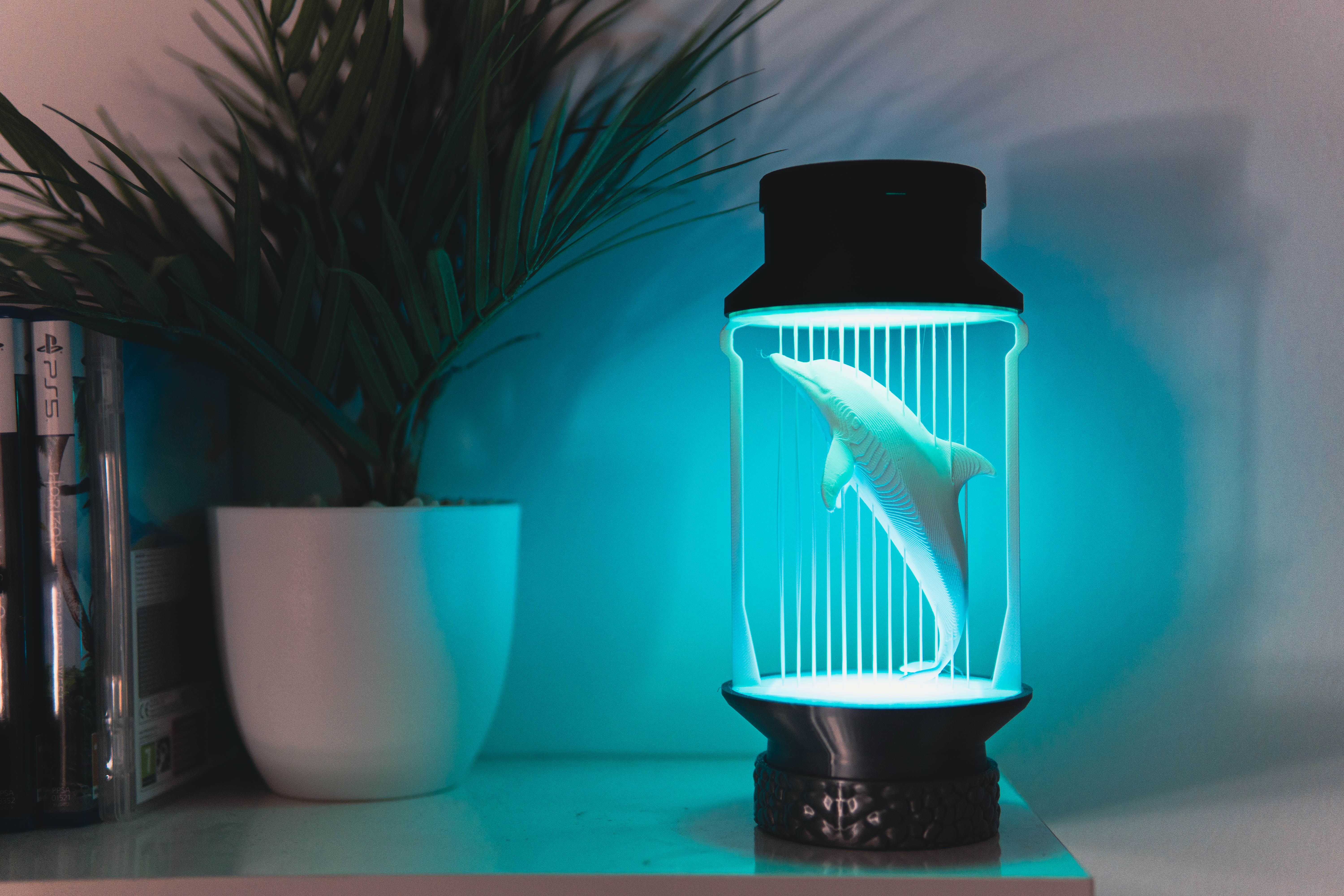 Miniatura 2 do modelo 3D Modern Dolphin String Lamp